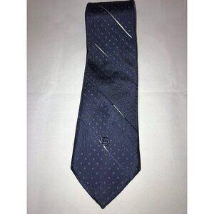 VTG Guy LaRoche Cravattes Striped Blue Dots Classic Men's Neck Tie